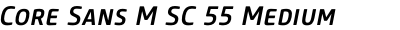 Core Sans M SC 55 Medium Italic
